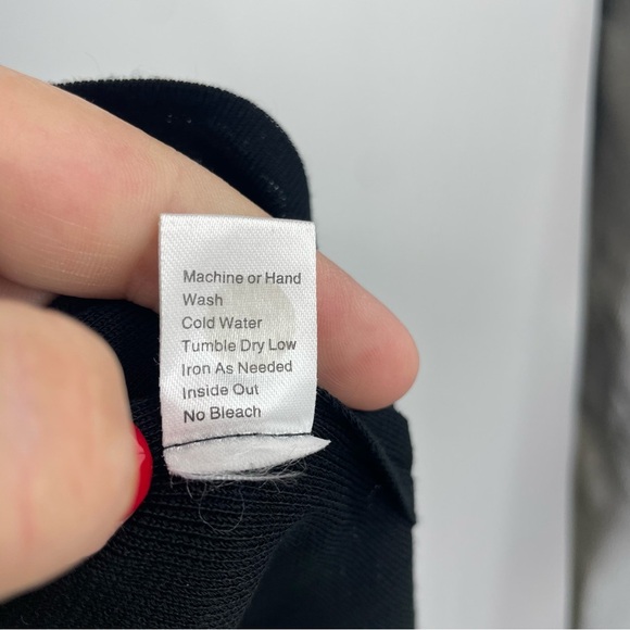 Ming Wang Black Knit Sleeveless Shell Tank Top Sz XL back zip - Picture 6 of 6